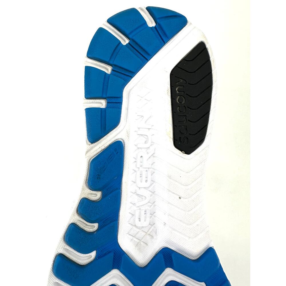 Saucony Ride ISO Everun Men Running Shoes Size 11.5 Blue/White/Black Knit Comfy - Picture 11 of 13
